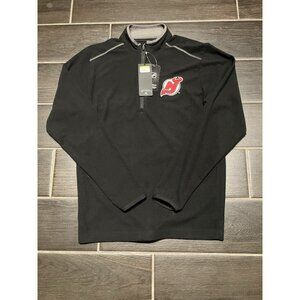 NWT New Jersey Devils Hockey Quarter Zip Pullover Size Small
